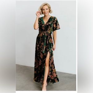 Baltic Born “Uma velvet maxi dress”